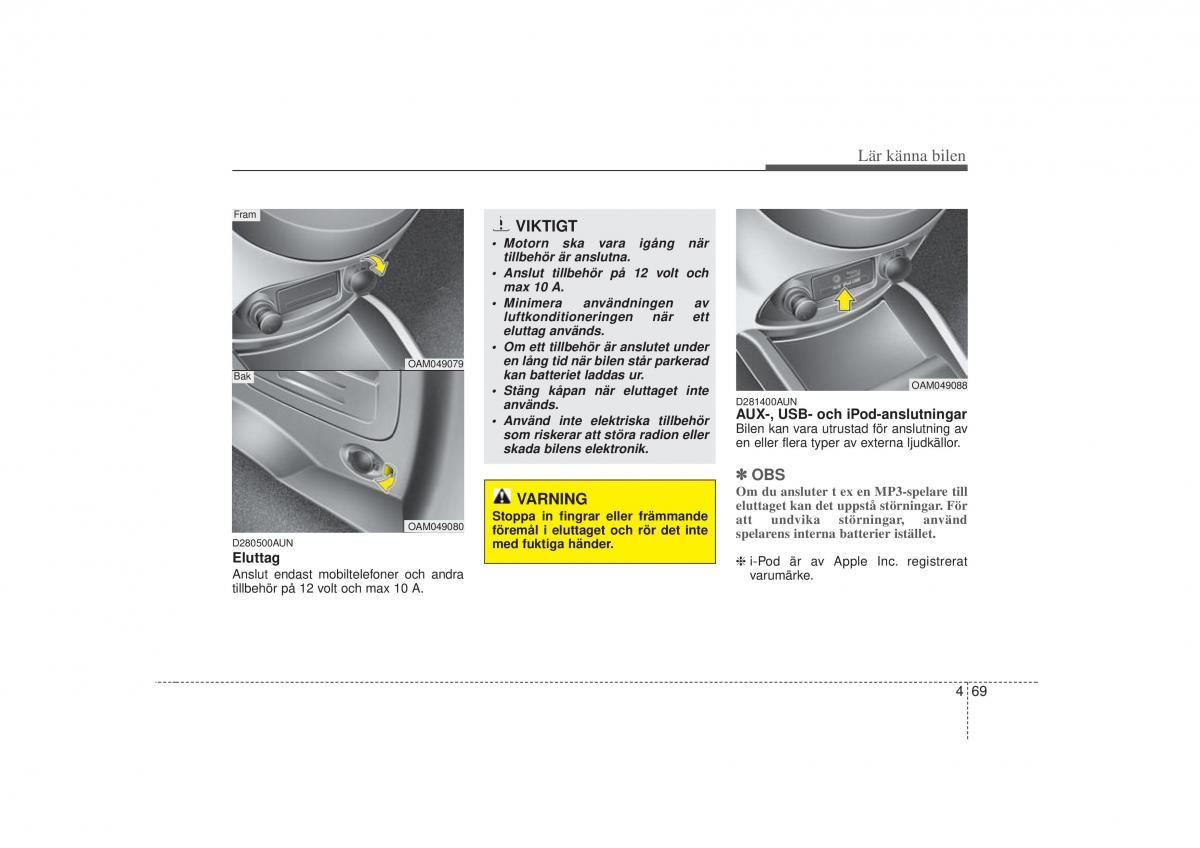 KIA Soul I 1 instruktionsbok / page 131