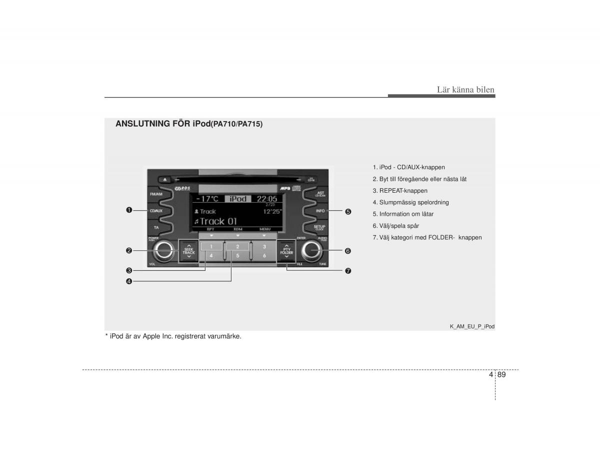 KIA Soul I 1 instruktionsbok / page 151