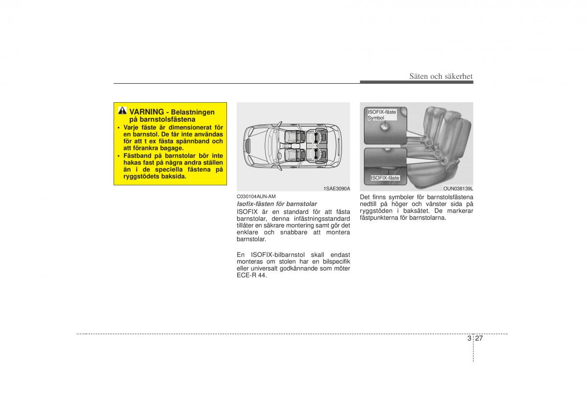 KIA Soul I 1 instruktionsbok / page 44