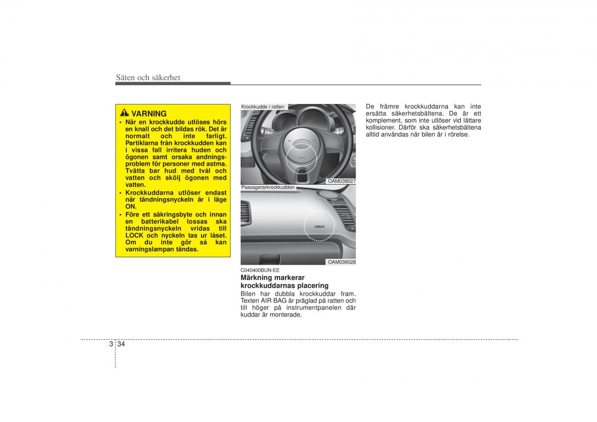 KIA Soul I 1 instruktionsbok / page 51