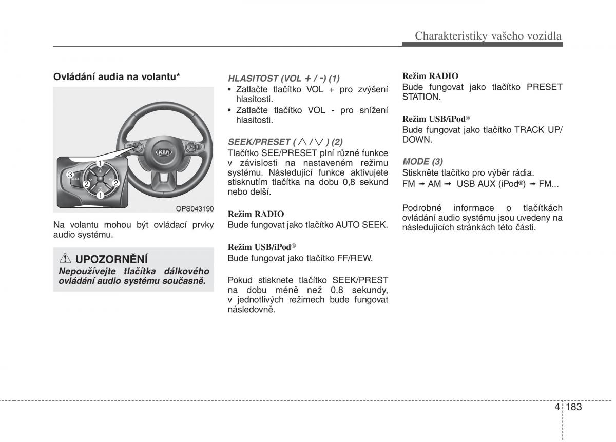 KIA Soul II 2 navod k obsludze / page 265