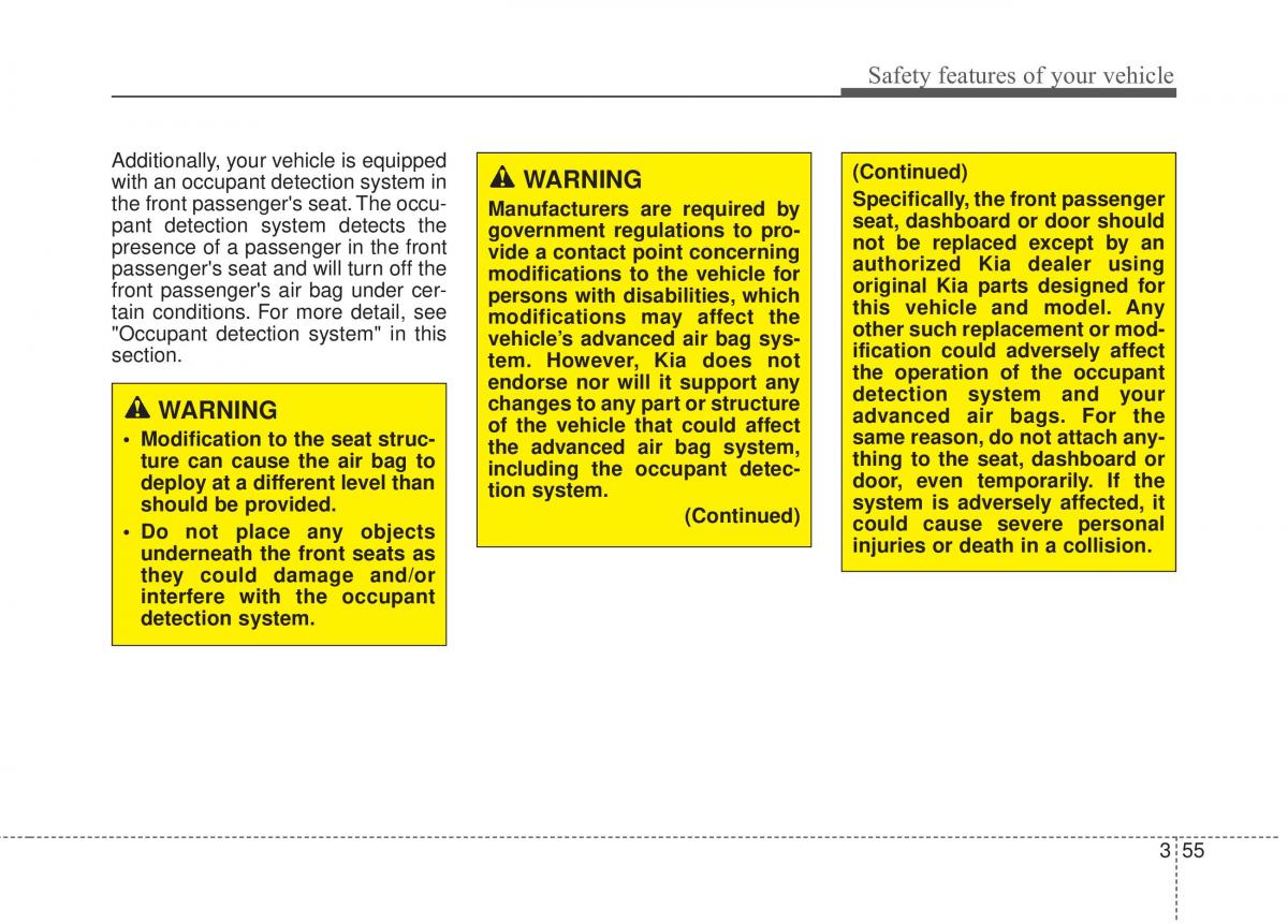 KIA Soul II 2 owners manual / page 71