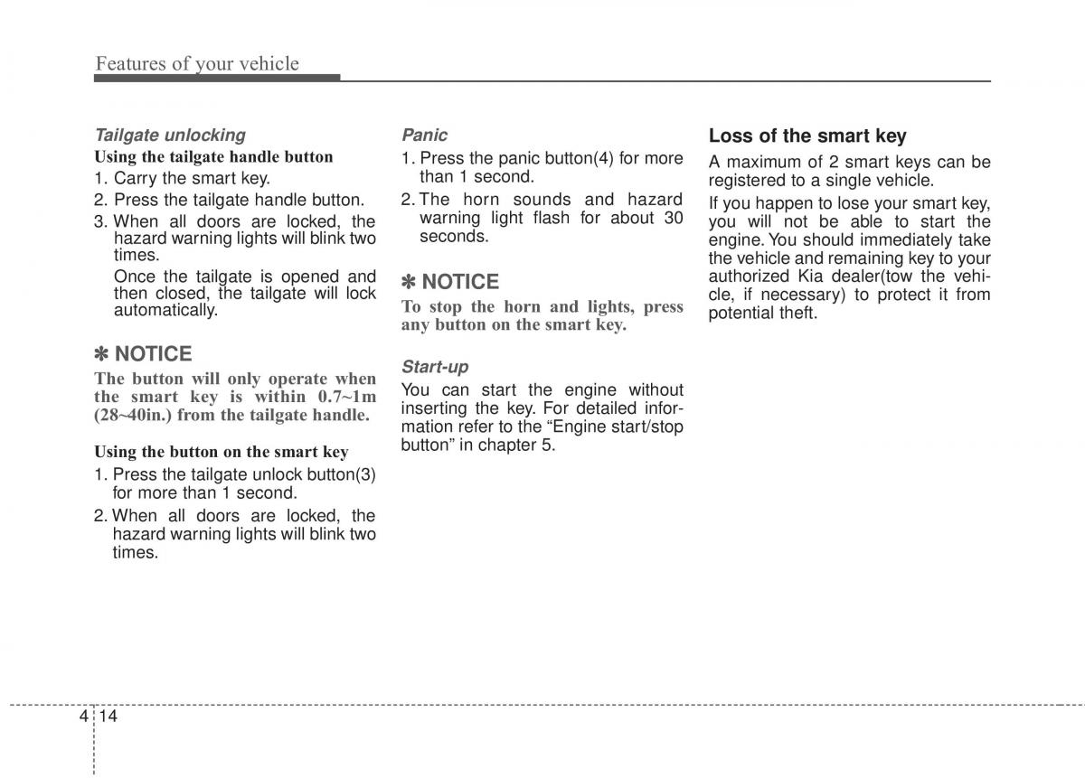 KIA Soul II 2 owners manual / page 100