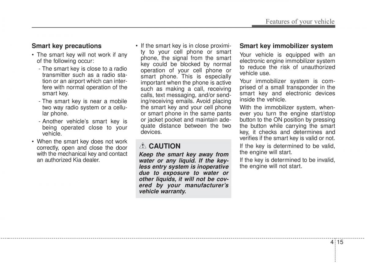 KIA Soul II 2 owners manual / page 101