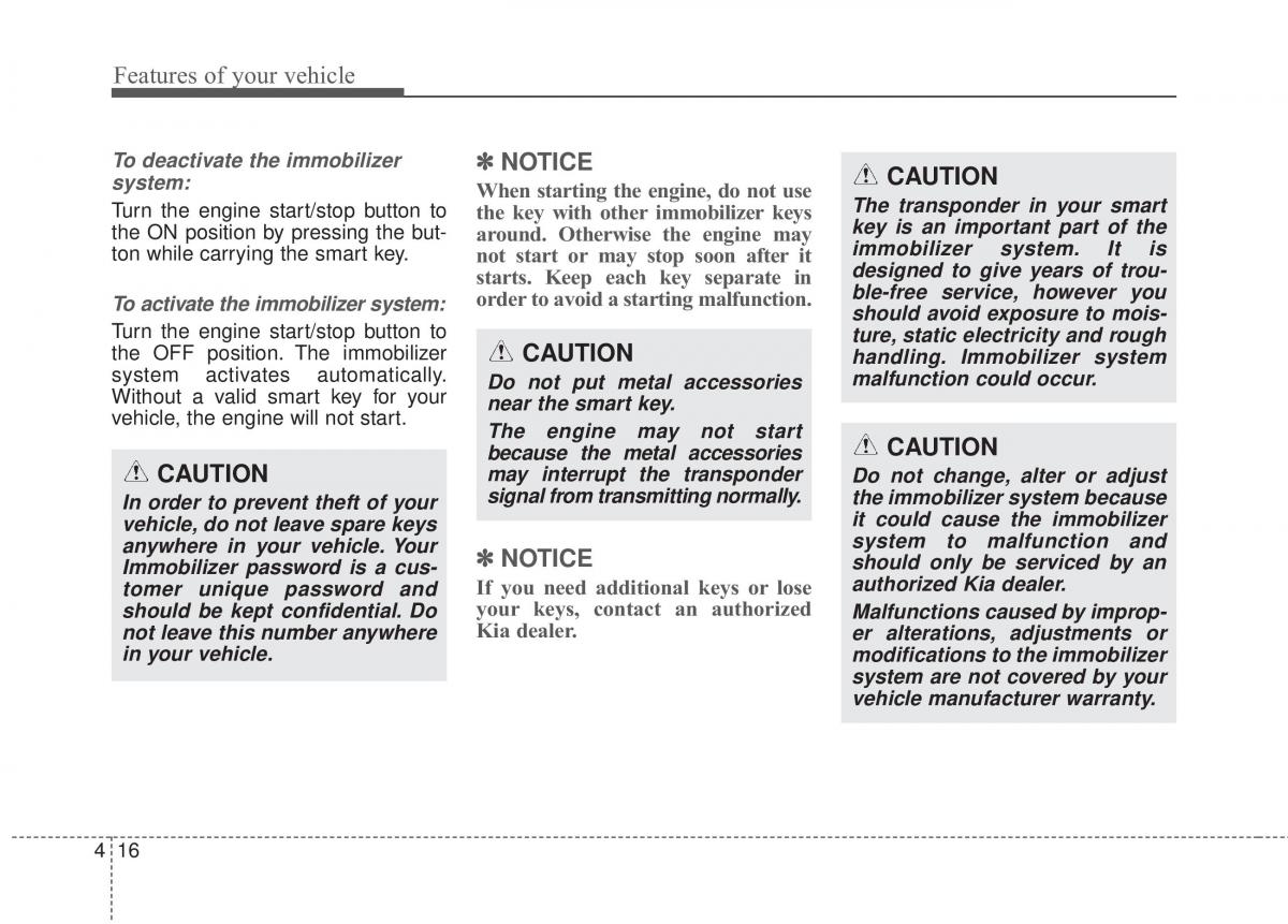 KIA Soul II 2 owners manual / page 102