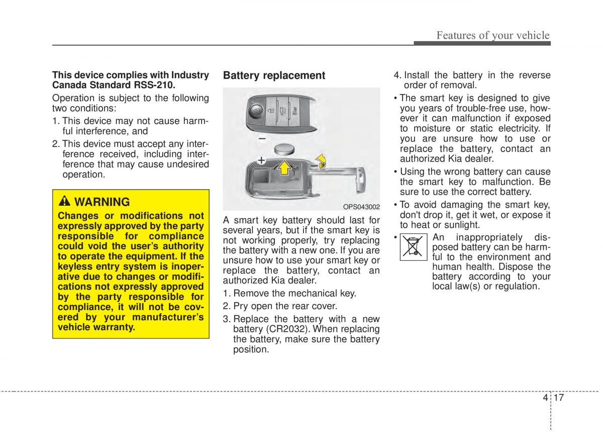 KIA Soul II 2 owners manual / page 103