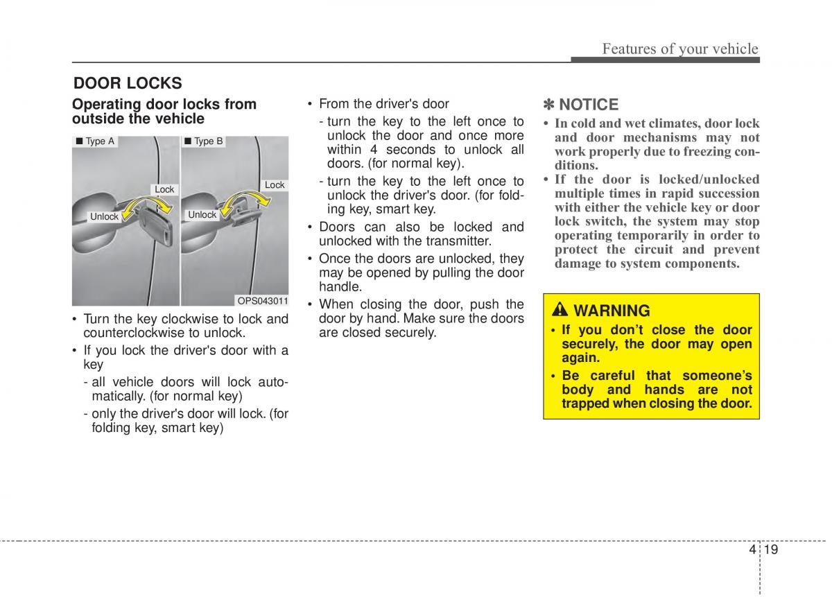 KIA Soul II 2 owners manual / page 105