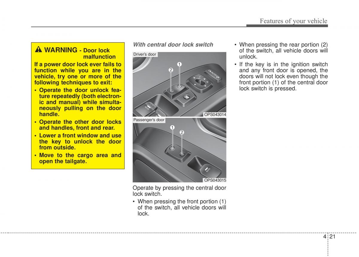 KIA Soul II 2 owners manual / page 107