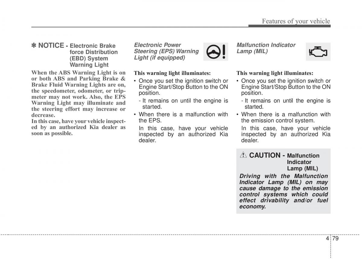 KIA Soul II 2 owners manual / page 165