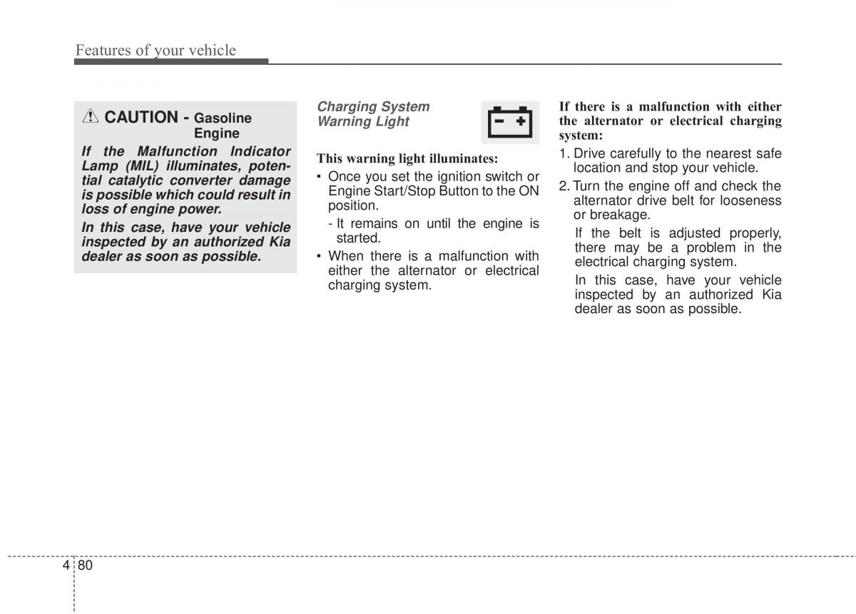 KIA Soul II 2 owners manual / page 166