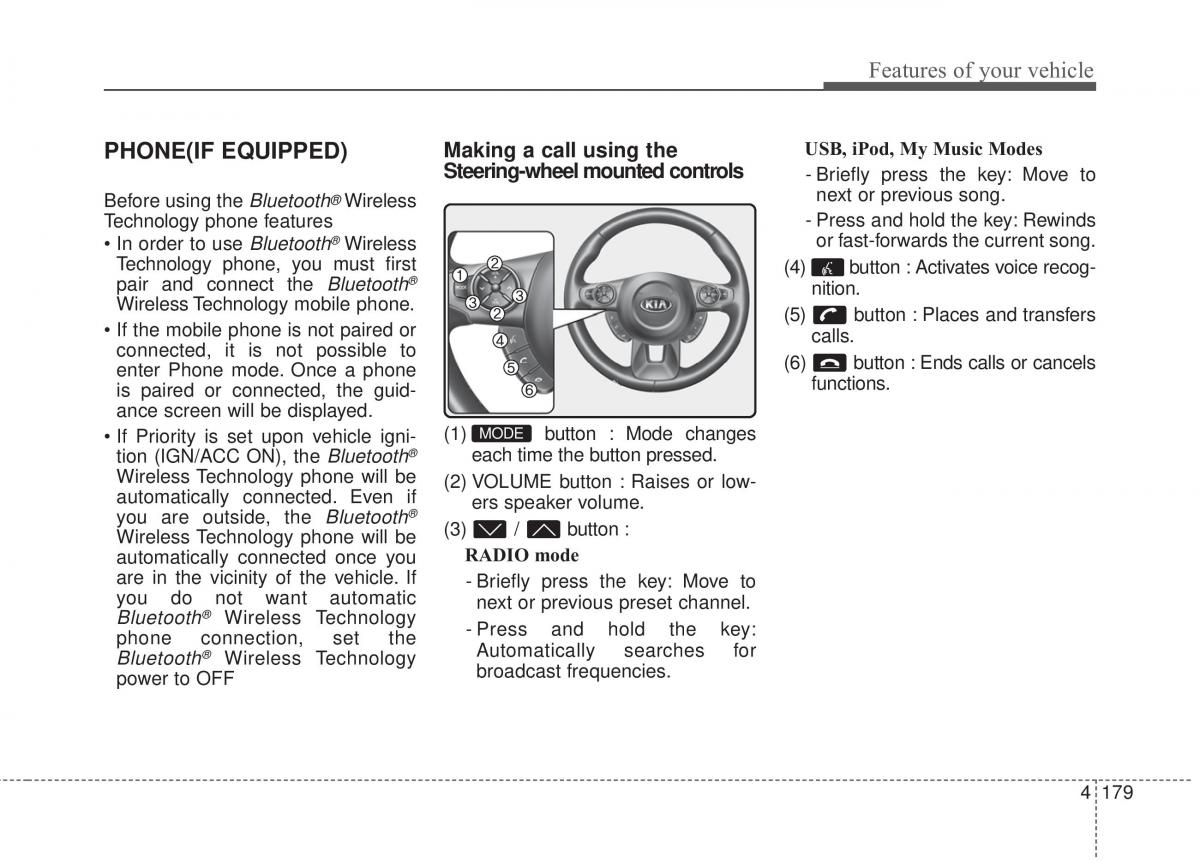 KIA Soul II 2 owners manual / page 265