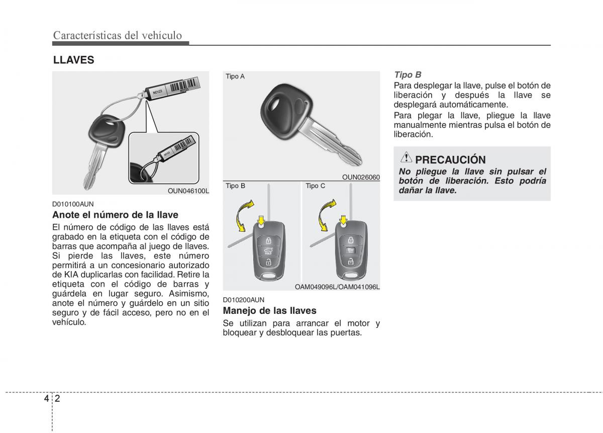 KIA Soul II 2 manual del propietario / page 74