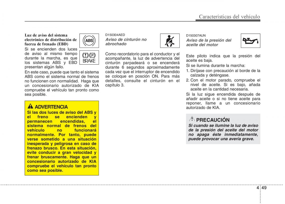 KIA Soul II 2 manual del propietario / page 121