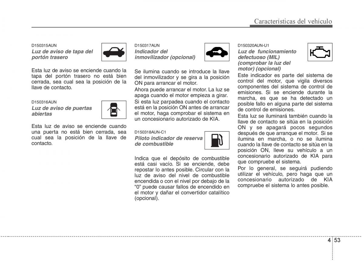 KIA Soul II 2 manual del propietario / page 125