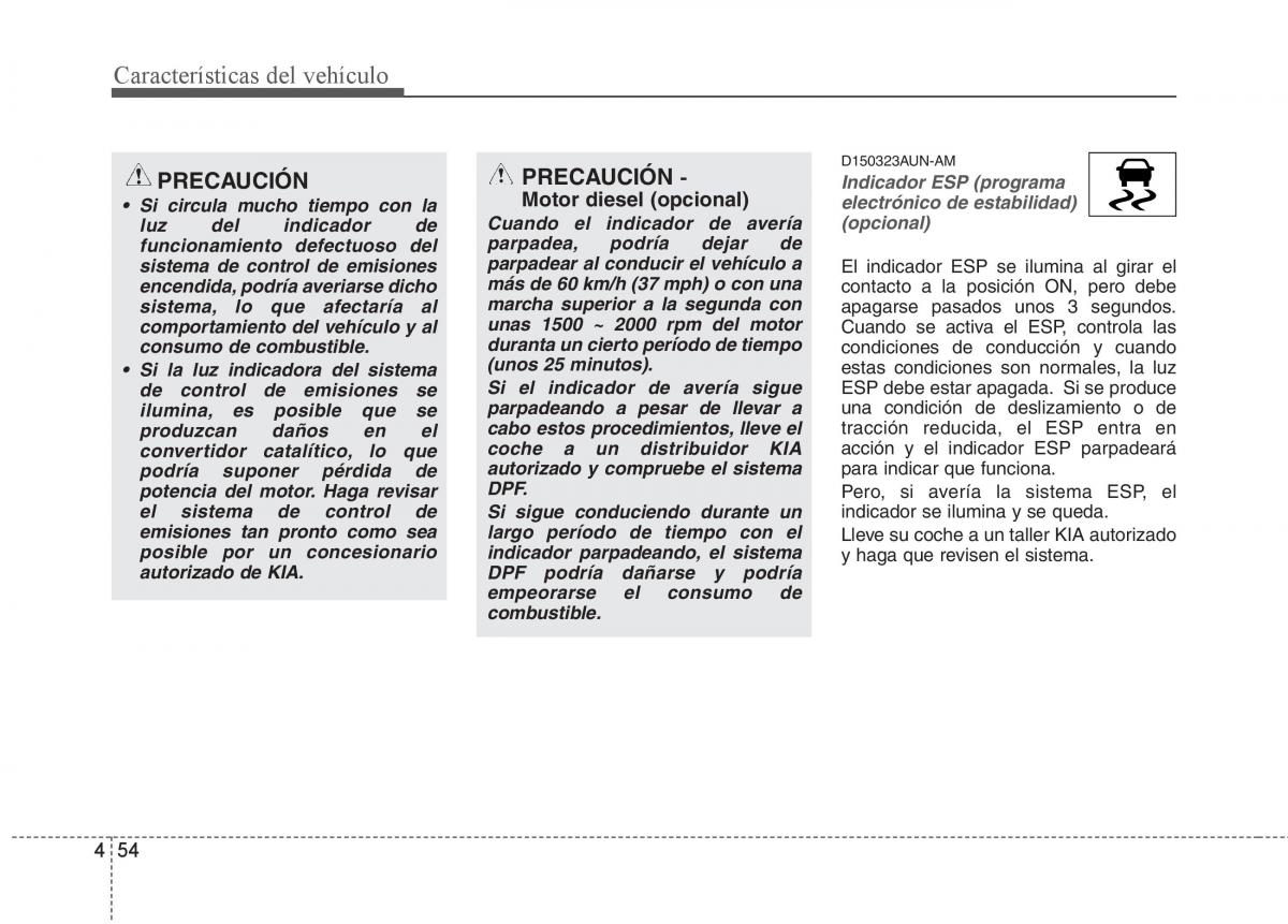 KIA Soul II 2 manual del propietario / page 126