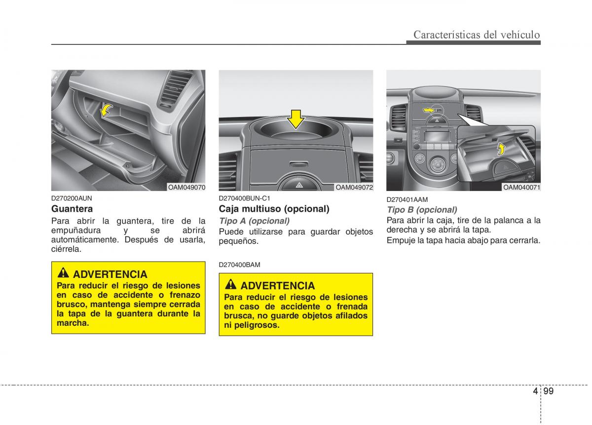 KIA Soul II 2 manual del propietario / page 171