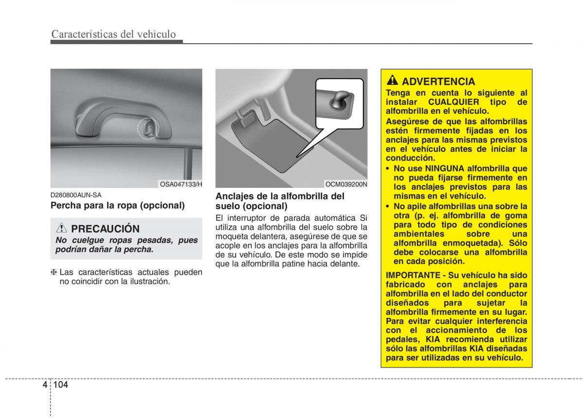 KIA Soul II 2 manual del propietario / page 176