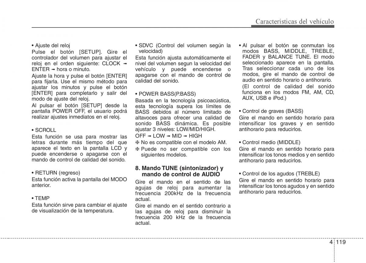 KIA Soul II 2 manual del propietario / page 191