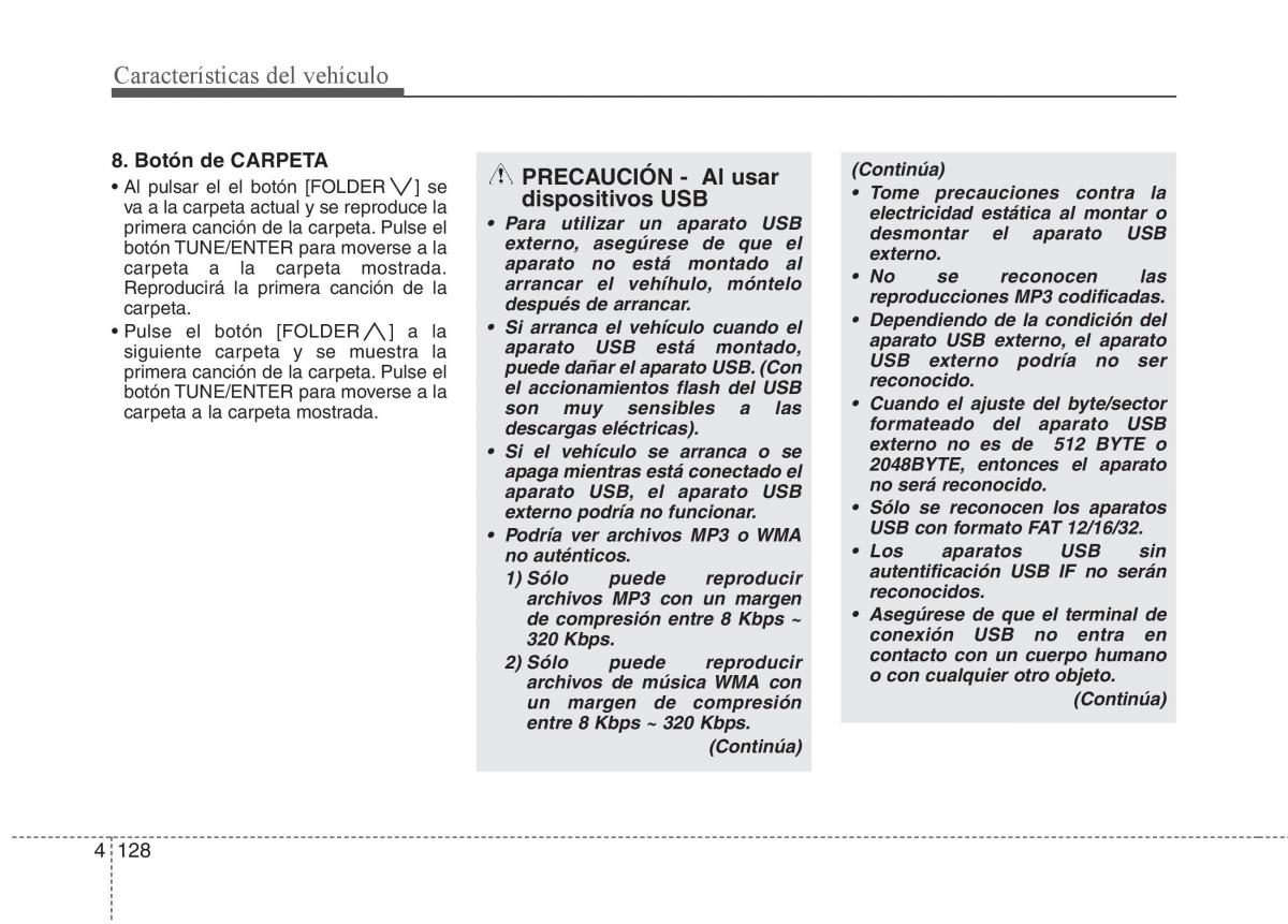 KIA Soul II 2 manual del propietario / page 200