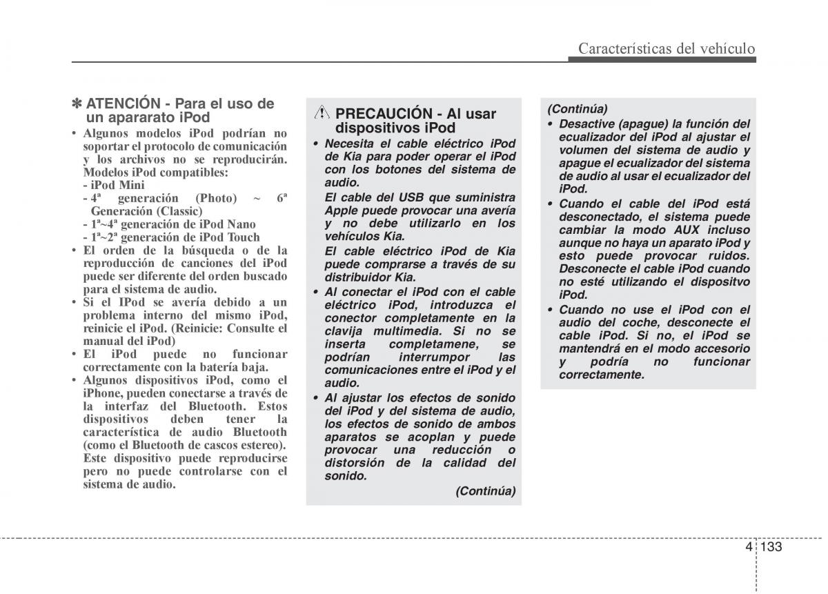 KIA Soul II 2 manual del propietario / page 205