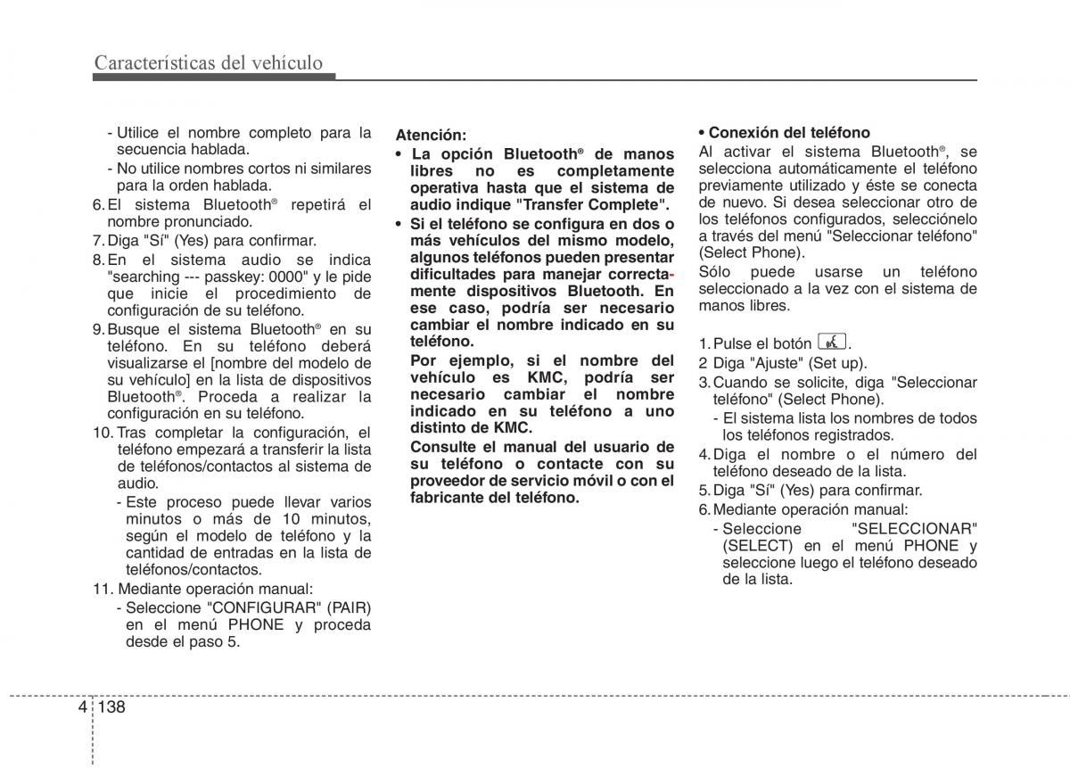 KIA Soul II 2 manual del propietario / page 210