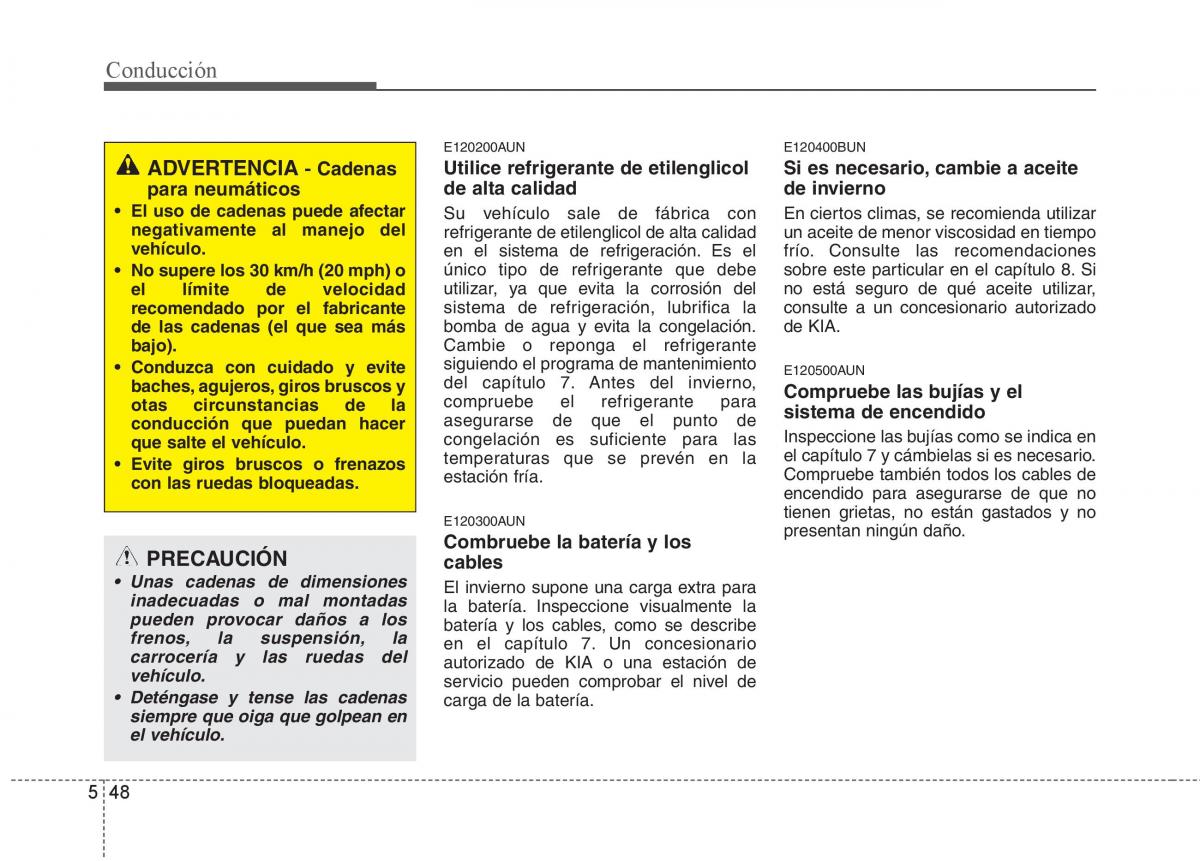 KIA Soul II 2 manual del propietario / page 263