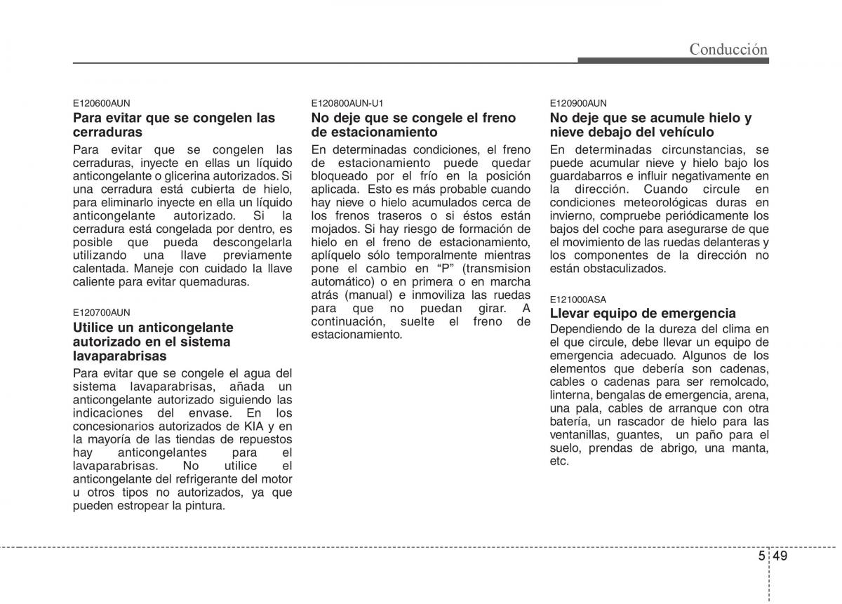 KIA Soul II 2 manual del propietario / page 264