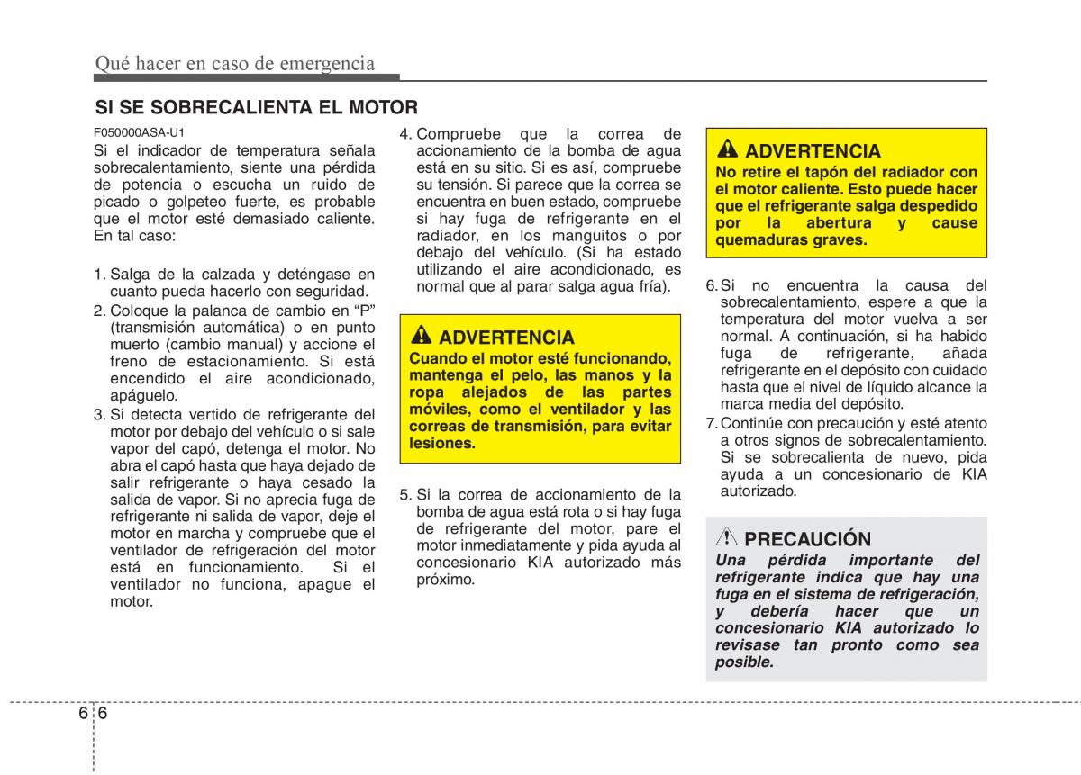 KIA Soul II 2 manual del propietario / page 280