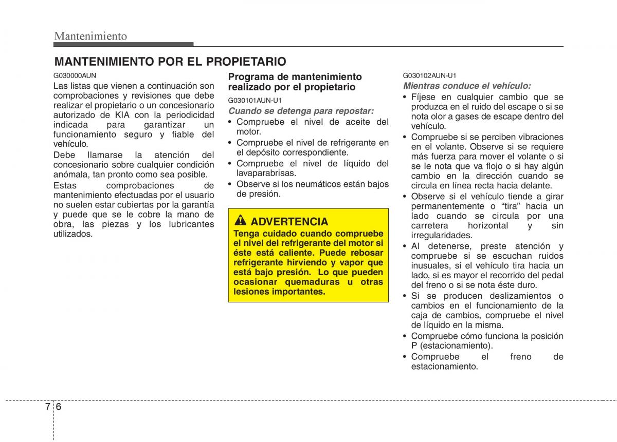 KIA Soul II 2 manual del propietario / page 317