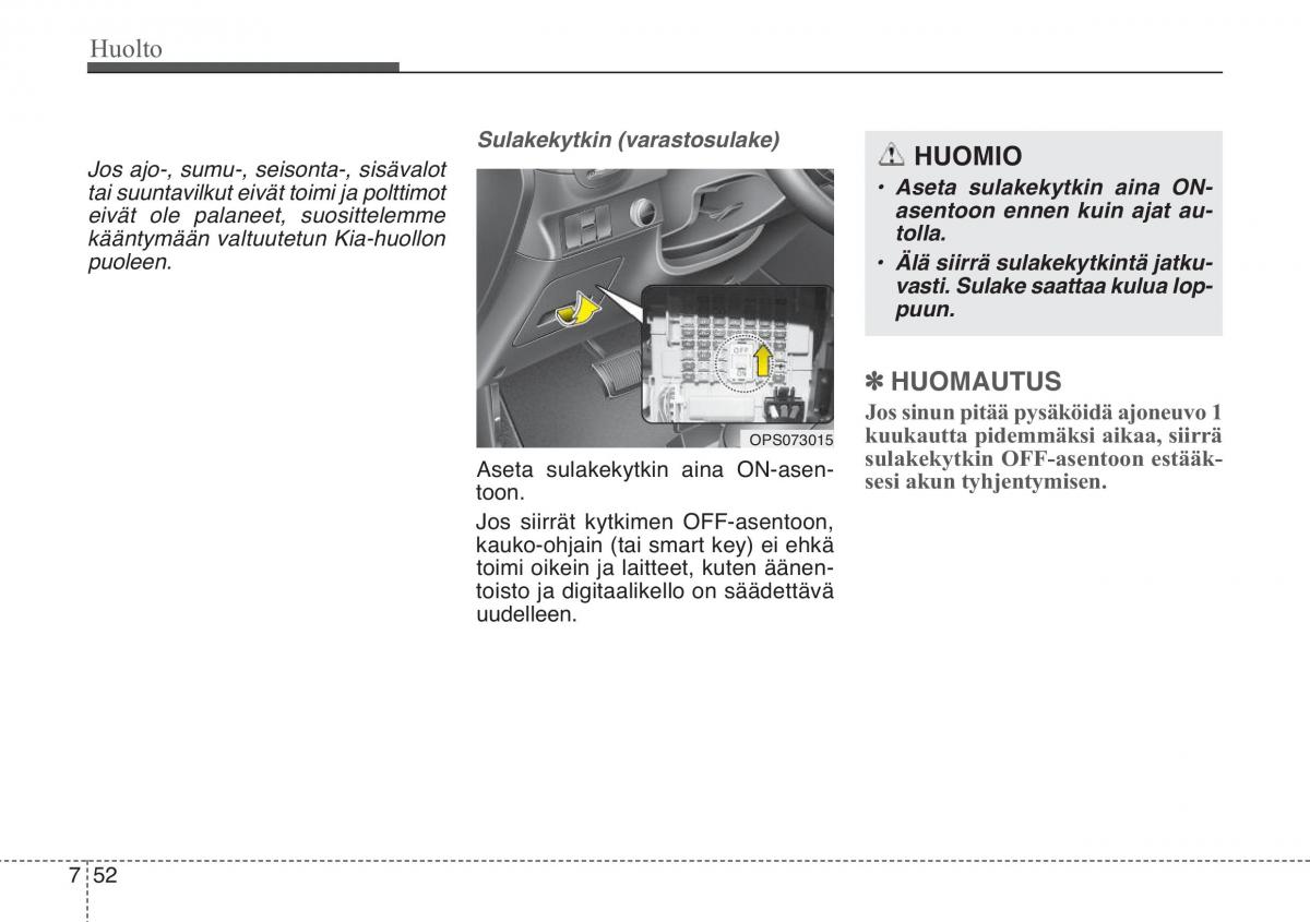 KIA Soul II 2 omistajan kasikirja / page 542