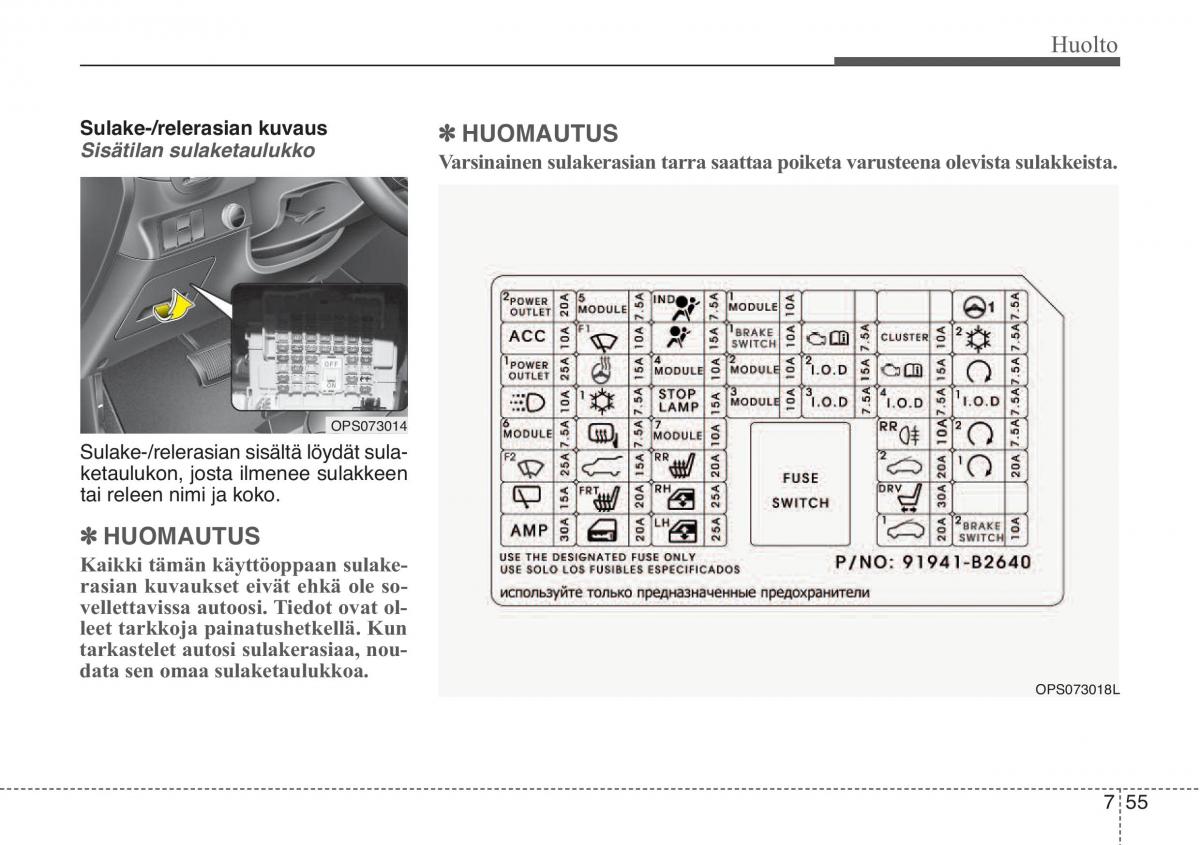 KIA Soul II 2 omistajan kasikirja / page 545