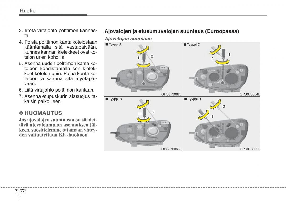 KIA Soul II 2 omistajan kasikirja / page 562