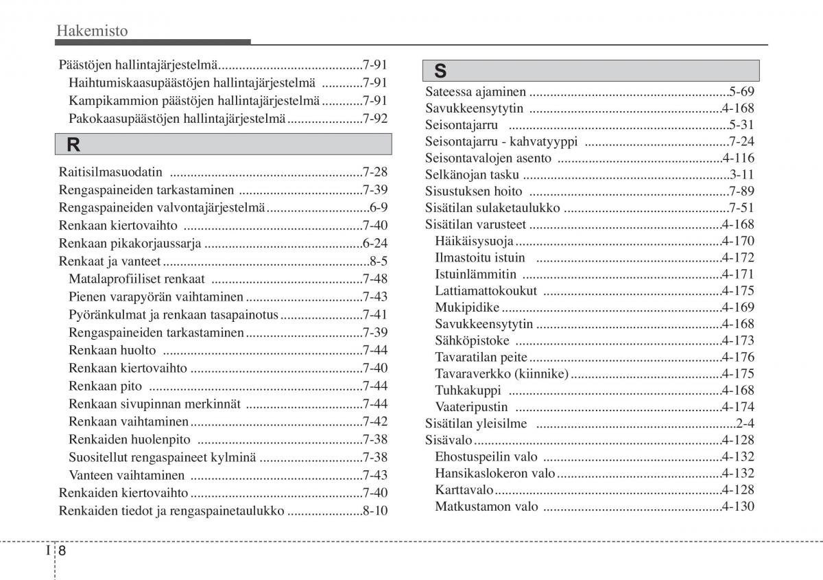 KIA Soul II 2 omistajan kasikirja / page 603