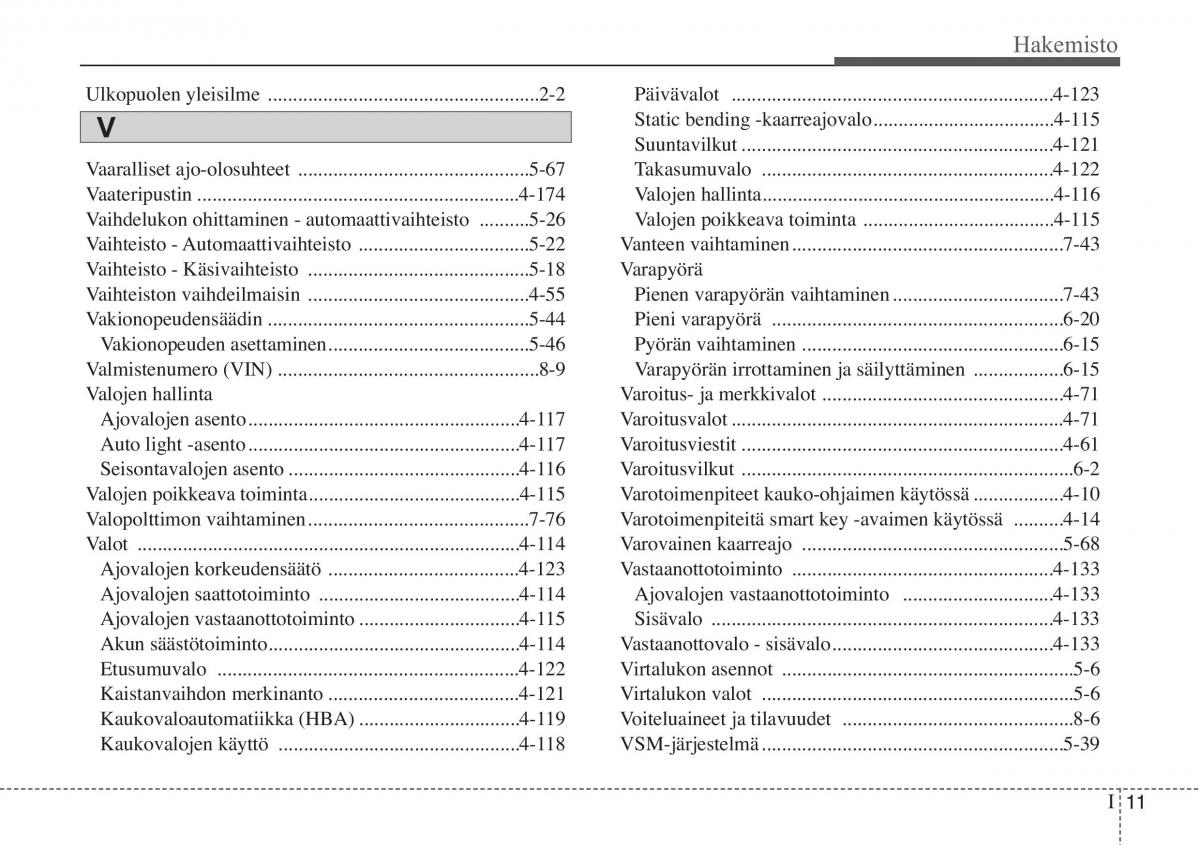 KIA Soul II 2 omistajan kasikirja / page 606