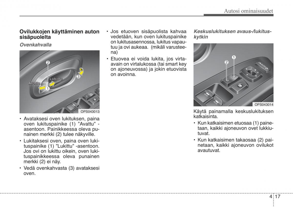 KIA Soul II 2 omistajan kasikirja / page 100