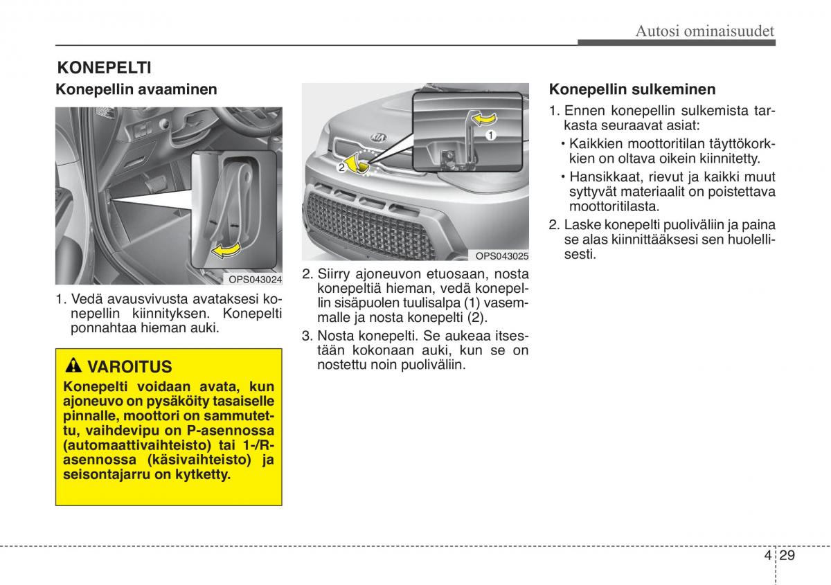 KIA Soul II 2 omistajan kasikirja / page 112