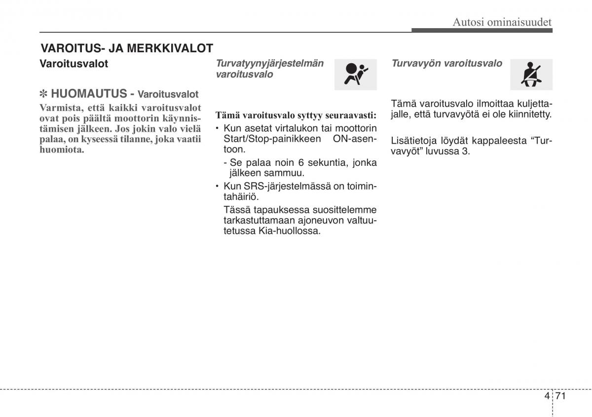 KIA Soul II 2 omistajan kasikirja / page 154