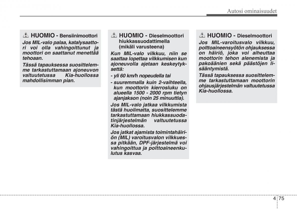 KIA Soul II 2 omistajan kasikirja / page 158