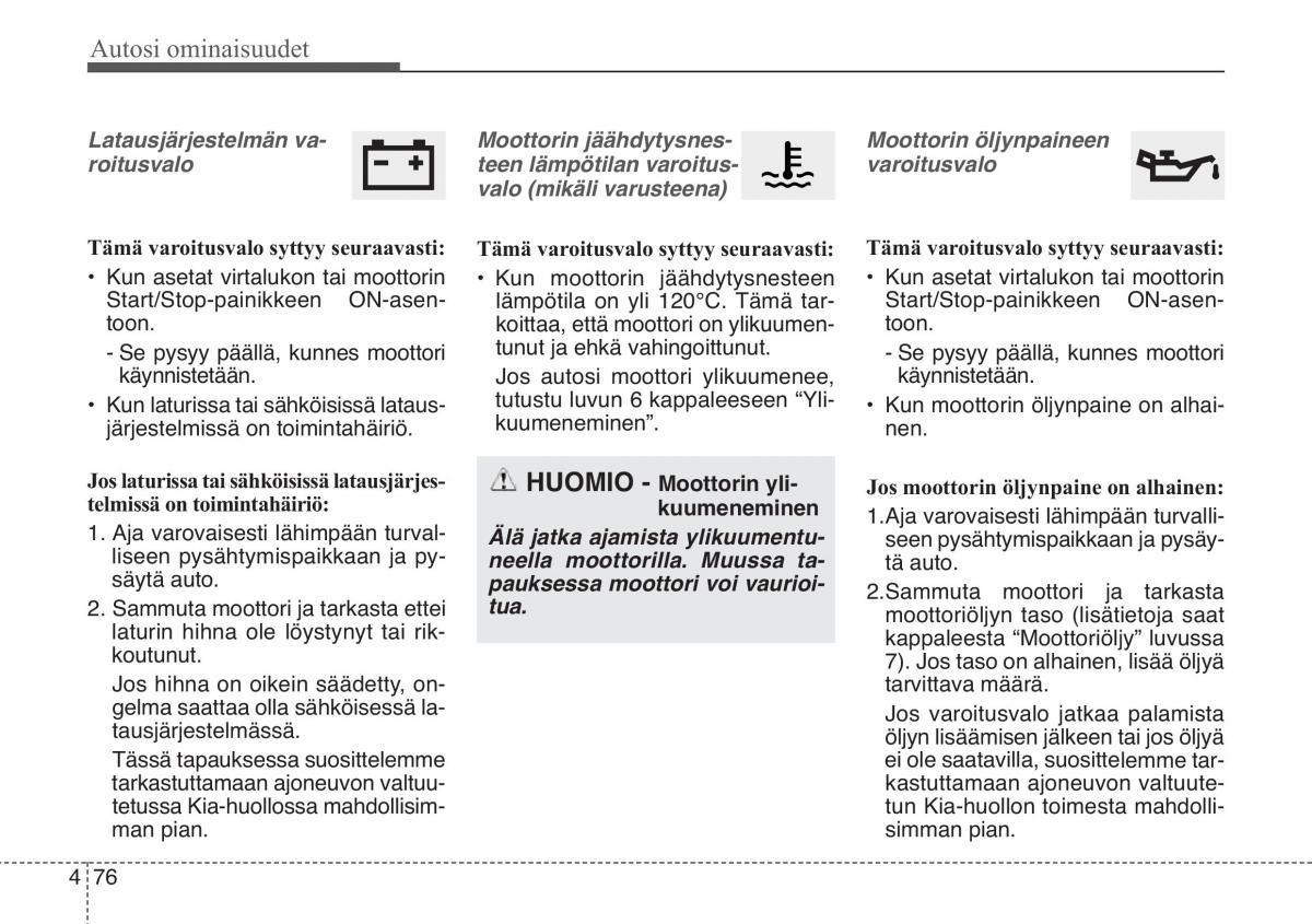 KIA Soul II 2 omistajan kasikirja / page 159