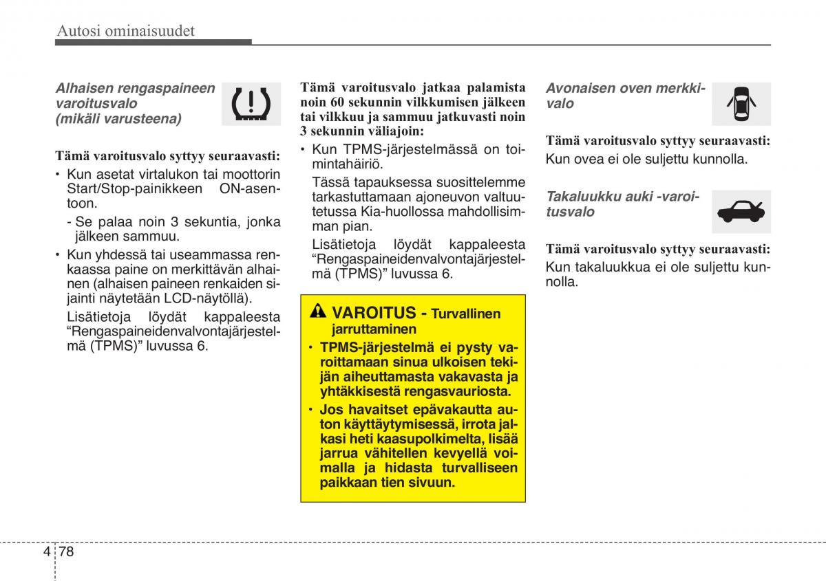 KIA Soul II 2 omistajan kasikirja / page 161