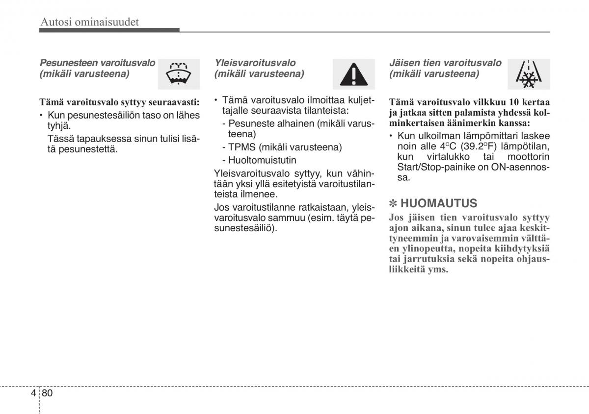 KIA Soul II 2 omistajan kasikirja / page 163