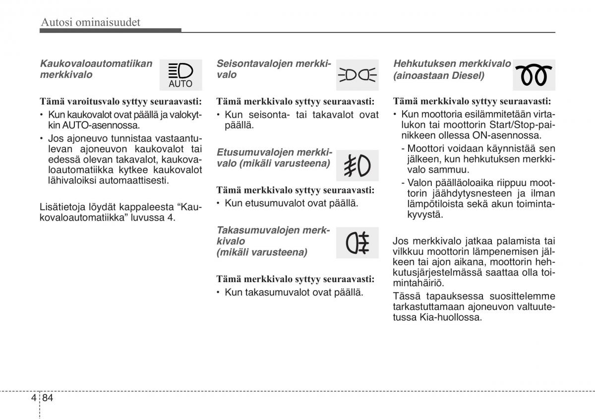 KIA Soul II 2 omistajan kasikirja / page 167