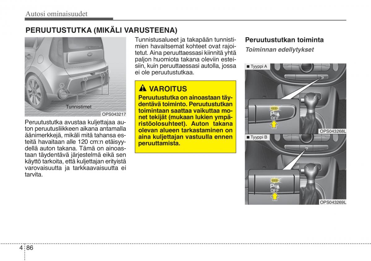 KIA Soul II 2 omistajan kasikirja / page 169