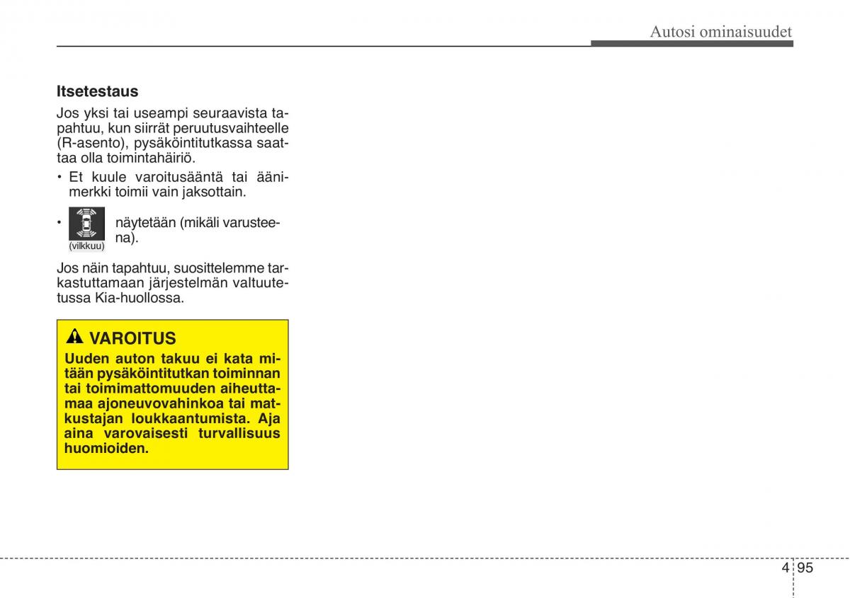 KIA Soul II 2 omistajan kasikirja / page 178