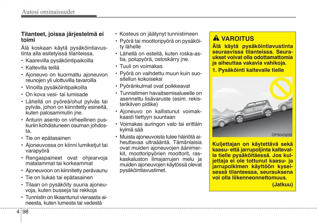 KIA Soul II 2 omistajan kasikirja / page 181