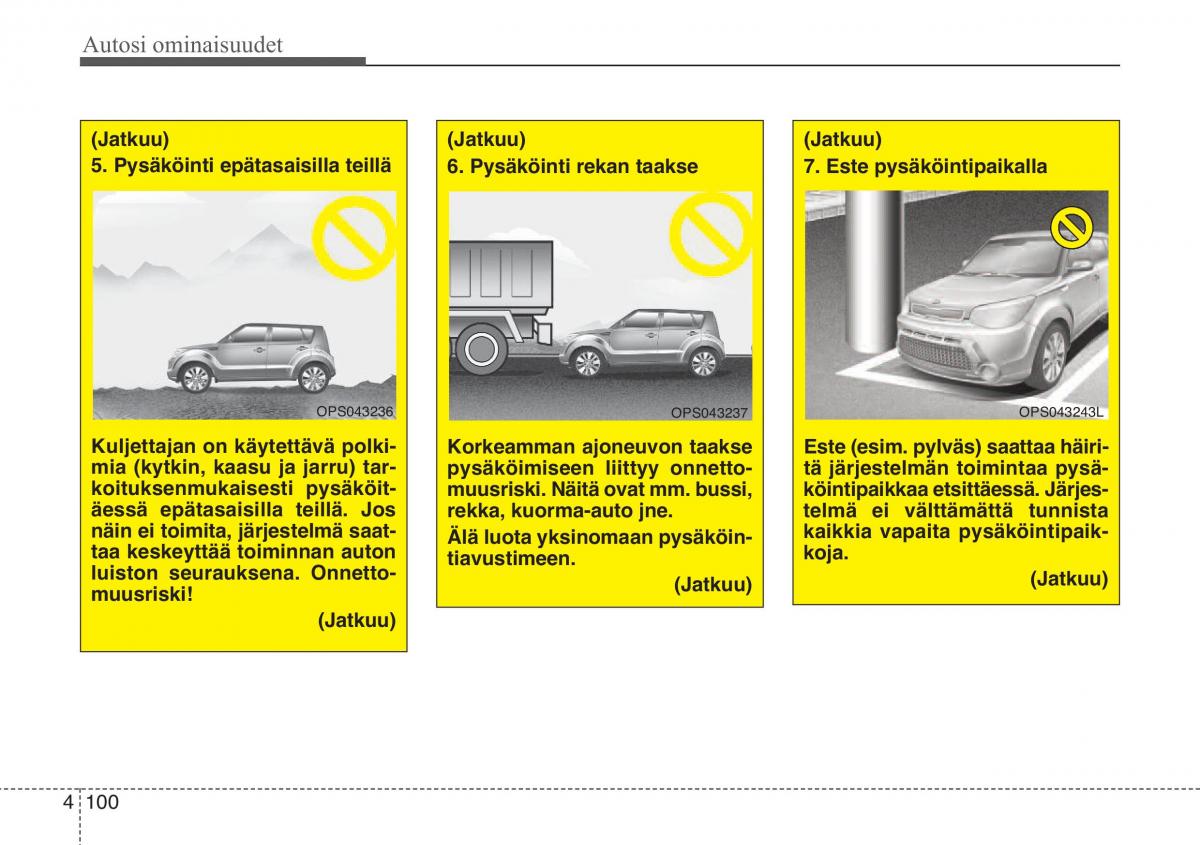 KIA Soul II 2 omistajan kasikirja / page 183