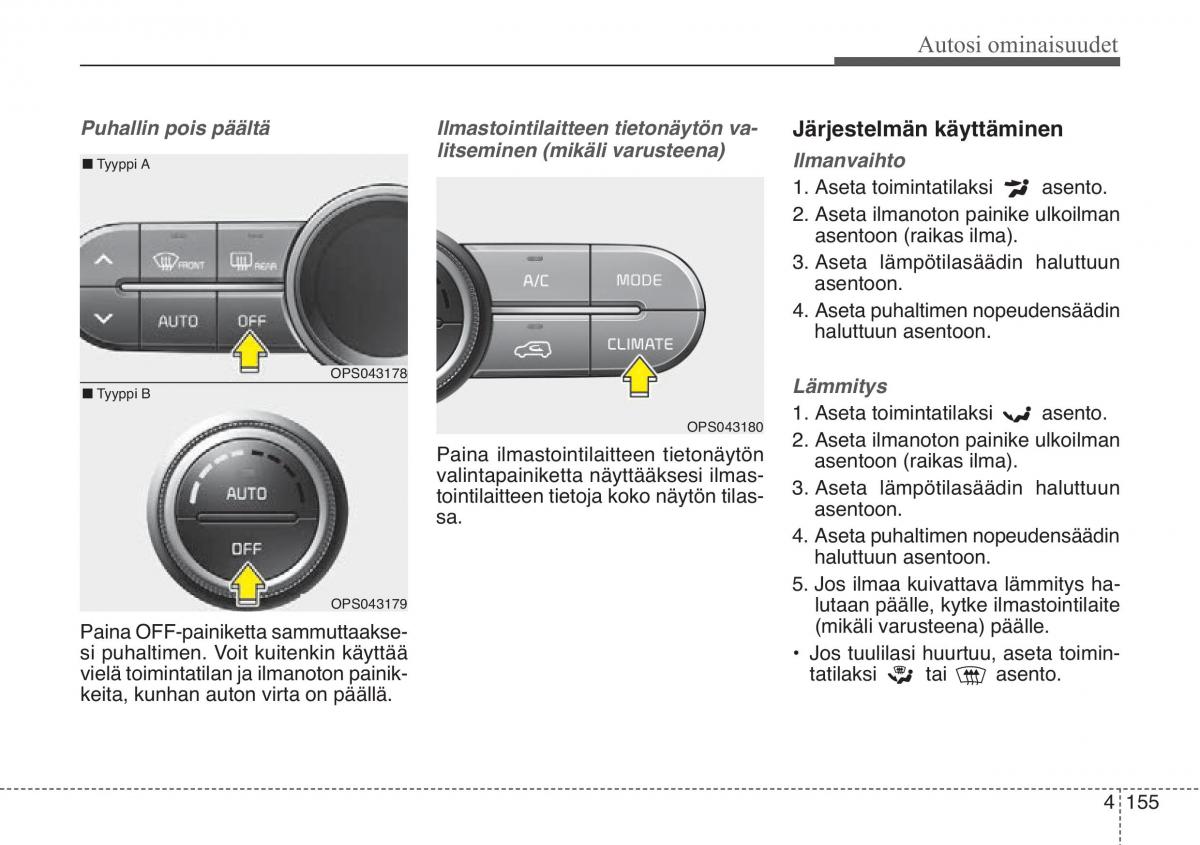 KIA Soul II 2 omistajan kasikirja / page 238