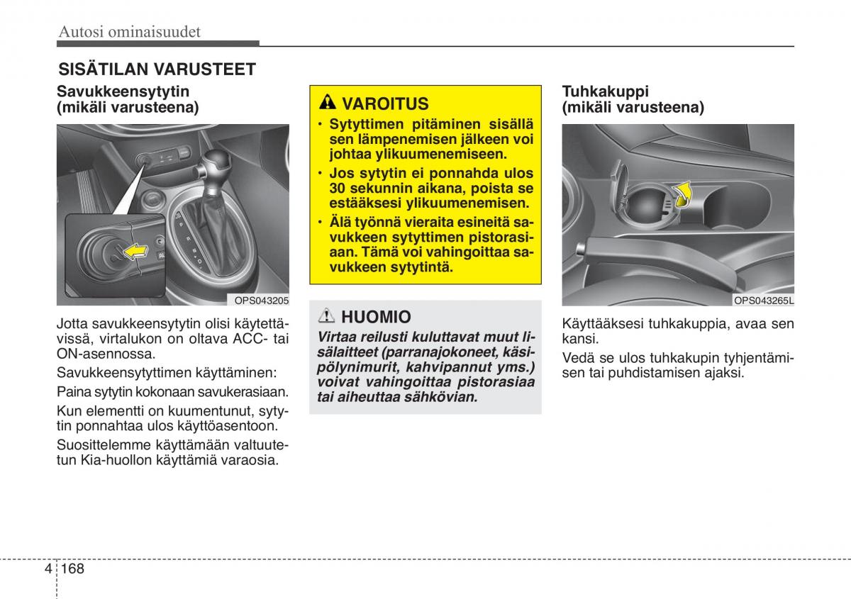 KIA Soul II 2 omistajan kasikirja / page 251