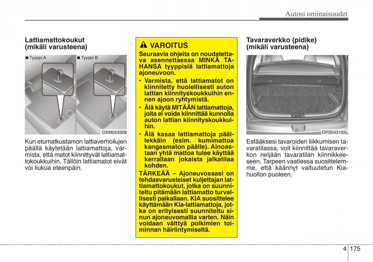 KIA Soul II 2 omistajan kasikirja / page 258