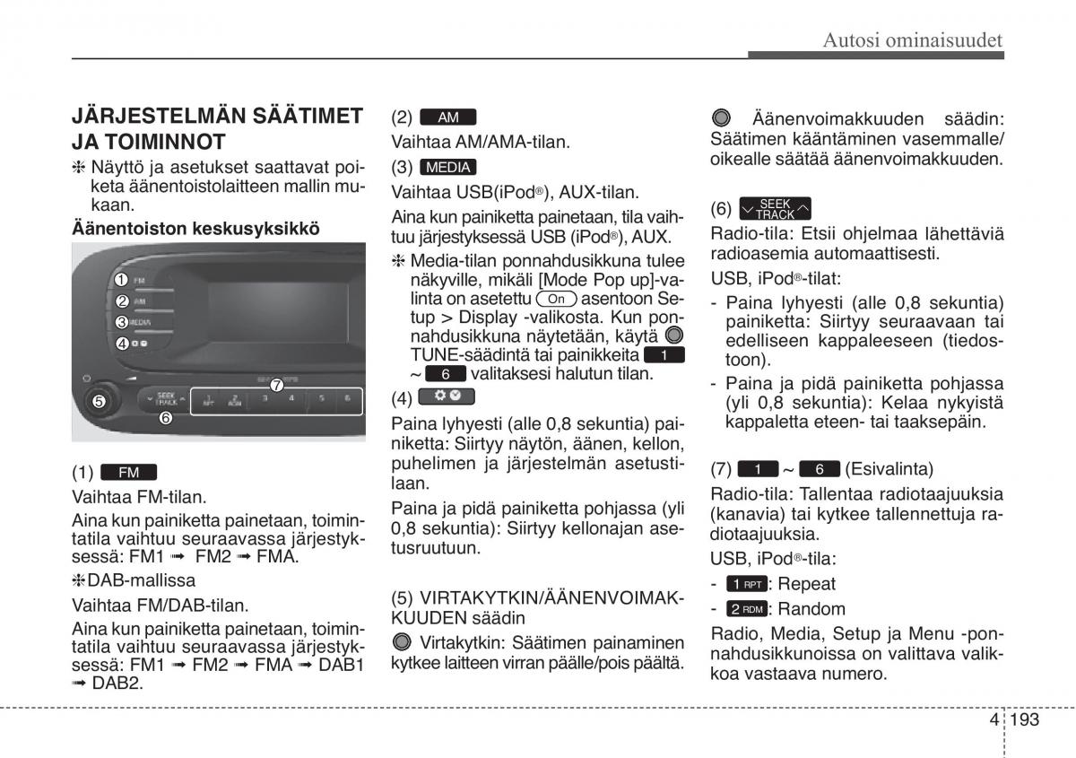 KIA Soul II 2 omistajan kasikirja / page 276